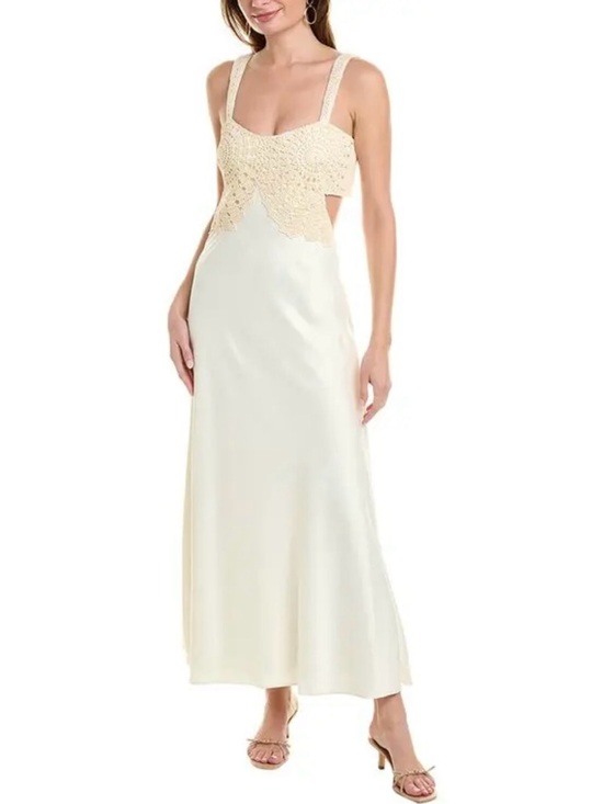 Jonathan Simkhai Dresses & Skirts - Jonathan Simkhai Ivory Crochet Bodice Slip